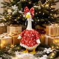 thumbnail image 3 of Sruoe Christmas Porch Goose Outfits, 23 Inch Porch Goose Clothes, Goose Clothes Dress, Duck Sculpture Clothes for Lawn Statue Cement Statue Yard Patio Party Decoration, 3 of 8