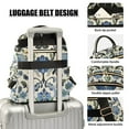 thumbnail image 3 of FORMRS Mini Backpack Purse for Women Quilted Travel Daypack Casual Shoulder Bag, Blue Floral, 3 of 7