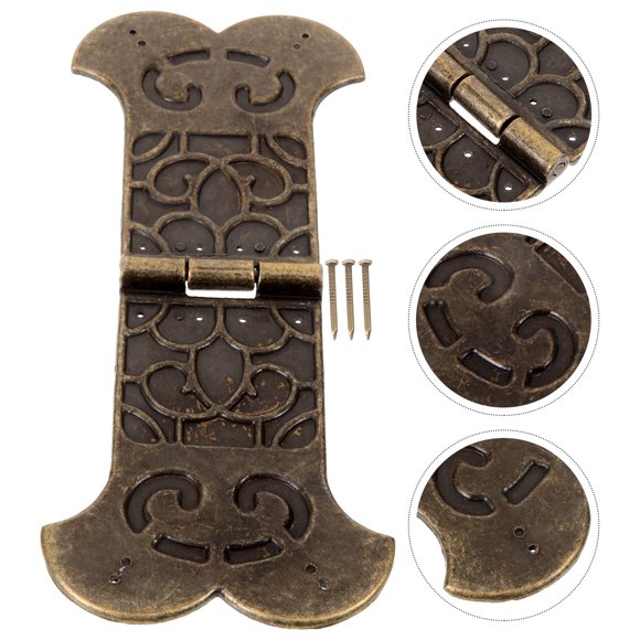 LOLIPPYY 2Ud Bisagras Pequeñas De Metal Vintage Para Cajas De Madera Decorativas Color Marrón Claro