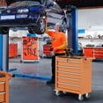 thumbnail image 3 of 5-Drawer Tool Chest,Rolling Tool Cart with Wheels,High Capacity Tool Cabinet with Locking System for Garage, Warehouse, Workshop-Orange, 3 of 7