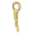 thumbnail image 3 of Auriga Fine Jewelry 10K Yellow Gold 3-D & Polished Whale Tail Charm for Women (L-20.6 mm,W-15.6 mm), 3 of 5