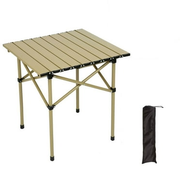 Folding Camping Table, Beach Table for Sand, Foldable Side Table, Foldable Portable Camping Table, Folding Camp Table Aluminum Foldable Camping Table for Outdoor Cooking Picnic Grilling