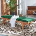 thumbnail image 3 of SAFAVIEH Newport Outdoor Patio Chaise Lounge Chair, Natural/Green, 3 of 15