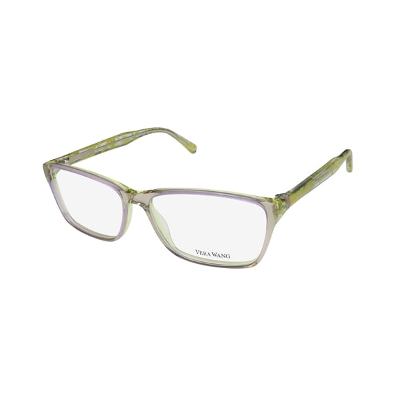 NEW VERA WANG V348 WOMENS/LADIES DESIGNER FULL-RIM LILAC FRAME DEMO LENSES 55-14-135 EYEGLASSES/EYEGLASS FRAME