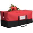 thumbnail image 1 of Bolsa De Almacenamiento Para Árbol De Navidad, Se Adapta A Árboles Artificiales De Hasta 8 Pies De Altura, Material Oxford 600D, Bolsa De Almacenamiento Resistente A La Humedad Con Asas Reforzadas Dur, 1 of 5
