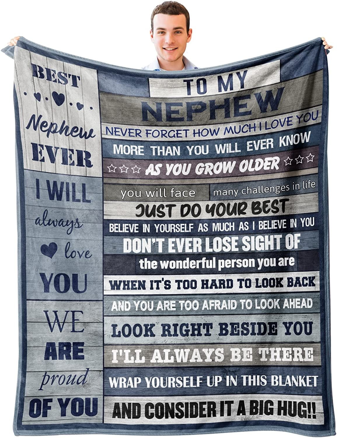 Nephew Gifts from Auntie, Gifts for Nephew Throw Blanket 60‘‘x50