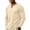 Beige, variant on CONFREE Mens Long Sleeve Henley Shirts V Neck Solid Lightweight Tees