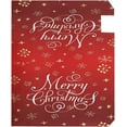thumbnail image 2 of Christmas Red Magnetic Mailbox Cover Snowflakes Mailbox Wrap Post Letter Box Cover Home Decorative for Standard Mailboxes, 2 of 6