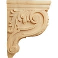 thumbnail image 3 of Ekena Millwork 4"W x 10 1/2"D x 14"H Large Hudson Acanthus Wood Corbel, Red Oak, 3 of 4