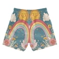 thumbnail image 7 of FORMRS Boys Swim Trunks Quick Dry Mesh Liner Boardshorts Sizes XS-XL, Blue Rainbow, 7 of 7