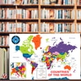 thumbnail image 3 of All Countries and Flags of the World Educational Map | Great Learning Tool for Kids and Adults | 80lb Cardstock (216gsm) | 11 x 17” | 10 per Pack, 3 of 6