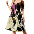 thumbnail image 2 of Vestido de manga corta de oveja negra, vestidos de mujer, vestidos elegantes para mujer, vestidos para mujer 2025, vestido casual, 2 of 7