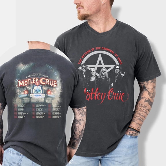 Mötley Crüe The Return Of The Carnival Of Sins Tour 2026 T-Shirt