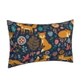 thumbnail image 2 of Binfone Colorful Fox Standard Size Pillowcase, Long Staple Pure Cotton Envelope Closure Pillow Cover,16"x24", 2 of 9