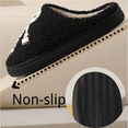thumbnail image 5 of BERANMEY Halloween Slippers for Women Perfect Soft Plush Comfy Warm Slip-On Cute Womens Slippers Indoor Fluffy House Slippers for Women and Men Non-slip Fuzzy Flat Slides, 5 of 8