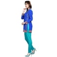 thumbnail image 2 of Maple Clothing Indian Short Kurta Top Tunic Printed Kurti Women's India Clothes (Blue, 4XL), 2 of 6