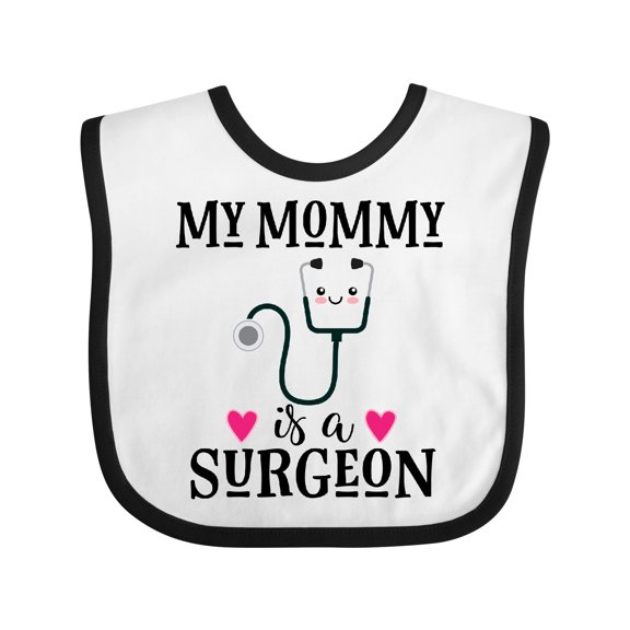 Inktastic Surgeon Mom Baby Girls Baby Bib