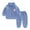 Blue, variant on XBASW Baby Toddler Girls' Fleece Jogger Tracksuit 2 Piece Set Plush Zip Sweatshirt Coat and Warm Sweatpants 6 Spring Autumn Winter Sweatsuit 6M-5T
