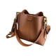 thumbnail image 3 of Bolso de hombro de cuero para mujer, bolso cruzado informal para ir al trabajo o de vacaciones Marrón, 3 of 8