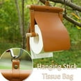 thumbnail image 2 of Paper Rack Wooden Without Hole Stick Paper Leather Towel Can Cover Towel Bathroom Products, 2 of 9