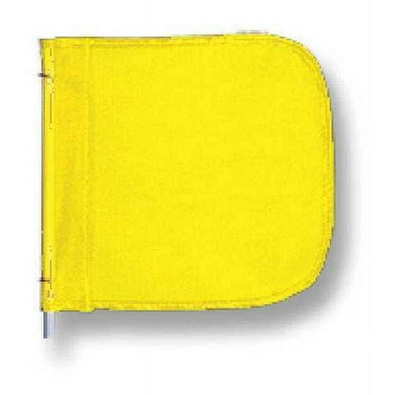 Warning Whip Replacement Flag, Yellow, Nylon Mesh, Mounting Clip