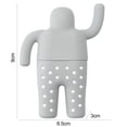 thumbnail image 3 of Washranp Tea Filter,Food Grade Heat-Resistant Silicone Person Shape Fine Hole Tea Strainer for Family Parties Office, 3 of 5