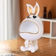 thumbnail image 4 of jifeng Rabbit Figurine Organizer Candy Trinket Storage Box Tray Home Decoration White, 4 of 5