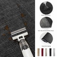 thumbnail image 6 of Vintage Black Washable Area Rug 4 x 6 ft Linen Texture Farmhouse Soft Non Slip Rugs Stain Repellent Indoor Felt Carpet for Living Dining Room Bedroom Home Office, 6 of 9