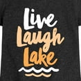 thumbnail image 3 of Instant Message - Live Laugh Lake - Toddler And Youth Girls Short Sleeve Graphic T-Shirt, 3 of 6