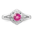 thumbnail image 5 of Primal Silver Sterling Silver Rhodium Pink Tourmaline Ring, 5 of 5