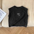 thumbnail image 5 of Camiseta sencilla de algodón sin mangas para bebé, chaleco bonito a la moda para niños, Top de temporada de verano, ropa Unisex para niños 2024, 5 of 5