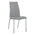thumbnail image 2 of Milan Becker 36.6" Curved-Back Side Chairs in Gray/Chrome (Set of 4), 2 of 9
