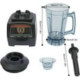 thumbnail image 3 of 1Gallon Heavy Duty  Fruit Vegetable Juicer Shakes Processor Mixer Power Food Process Grade Bar Ice Drink Smoothie Maker Crusher For Smoothies Dry/Wet 2800W (Black Red), 3 of 9