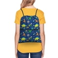thumbnail image 4 of Xecao Dinosaur In Space for Drawstring Bags,Pull String Backpack Bags,String Bag Sackpack, 4 of 6