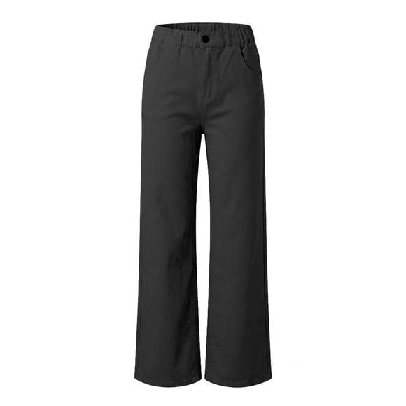 Pantalón Quarry para Dama, Resorte Cintura Negro Talla 11