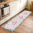 thumbnail image 3 of Pink Flamingo 2'x6' Runner Rug, Tropical Botanical Summer Flower Rustic Washable Non-Slip Area Rugs for Hallway Kitchen Floor Bedroom Entryway, StainResistant Laundry Carpet Decoration Indoor Mat, 3 of 9
