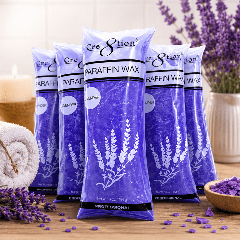 Cre8tion Paraffin Wax Refill 6 lbs Lavender for Hands and Feet
