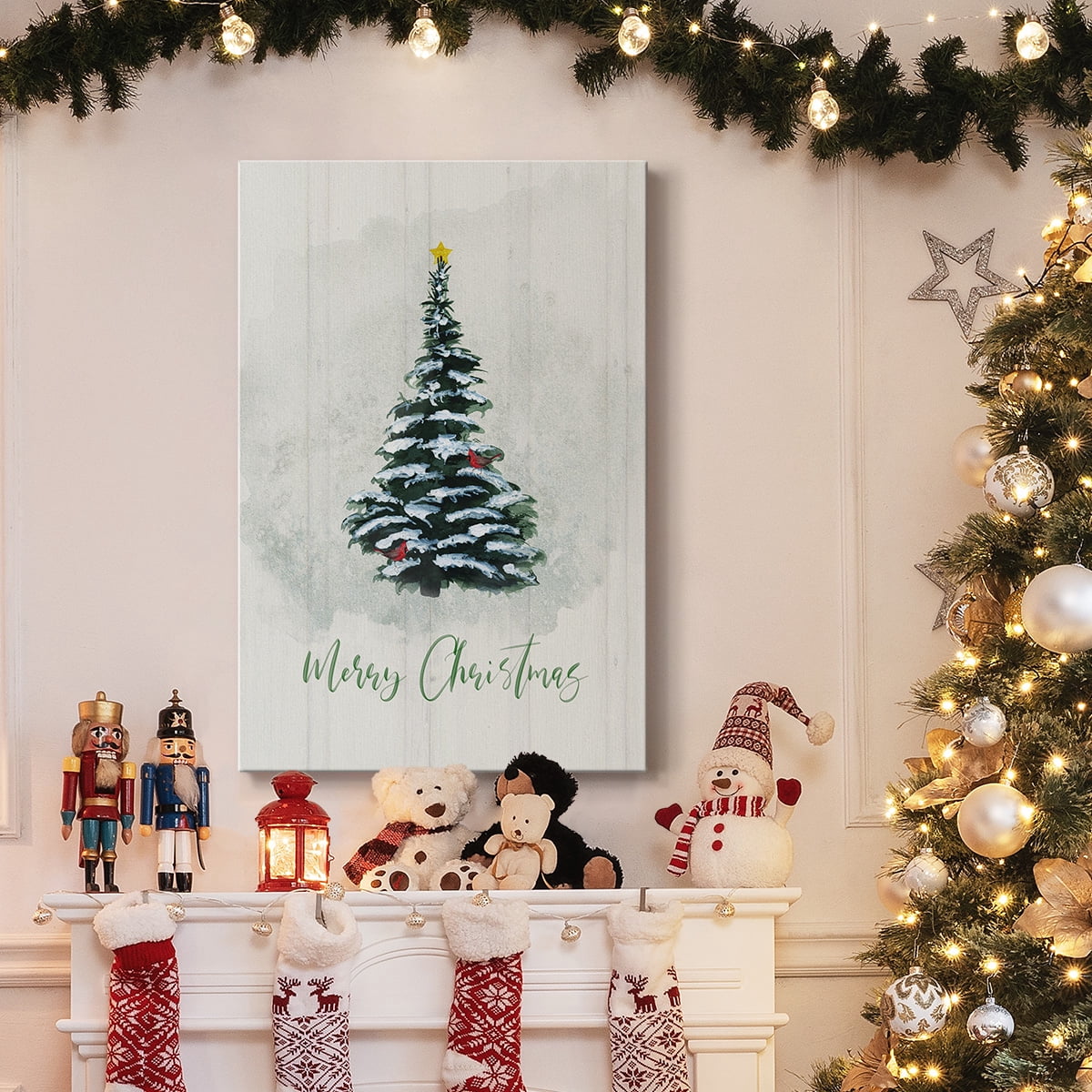 Winter Pine Christmas- Gallery Wrapped Canvas