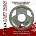 thumbnail image 4 of Signature Fitness Cast Iron Weight Plates for Strength Training, Fits 2-Inch Barbell, Multiple Size Options, 4 of 7