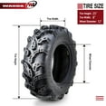 thumbnail image 4 of One New Premium WANDA ATV/UTV Tire 25x8-12 25x8x12 6PR P375 Super Lug Mud, 4 of 7