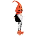 thumbnail image 3 of Northlight Gnome with Dangling Legs and Witch Shoes Halloween Figure - 22" - Orange and Black, 3 of 7