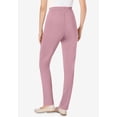 thumbnail image 3 of Woman Within Plus Size Tall Knit Hassle-Free Pull-On Elastic-Waist Pants, 3 of 5