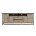 thumbnail image 5 of Simpli Home Simpli Home Amherst 72 inch Wide Solid Wood Transitional TV Stand in Distressed Grey For TVs up to 80 inches, 5 of 11