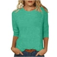 thumbnail image 2 of Maqroz Ladies Blouses Dressy Casual Shirts for Women Western Outfits for Women Blouses for Women Plus Size Green,Xxl, 2 of 5