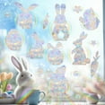 thumbnail image 4 of Kumdkd 9-Piece Easter Window Clings Stickers, Bunny Egg Chick Decals, Repositionable PVC Window Door Decor for Home, Office, Classroom Easter Party Decorations, 4 of 6