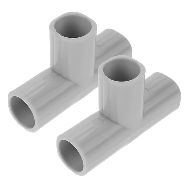ColoMX 2 piezas de conector para corralito: conector para corralito de bebé, accesorios de tubería de 3 vías para cercas, accesorios de instalación para cercas de bebé