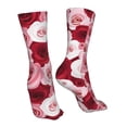 thumbnail image 7 of Xecao Rose Print Fashion No Heel Casual Crew Socks Cushioned Breathable for Men Women - Moisture wicking,Not easy to fade Suitable for daily, 7 of 7
