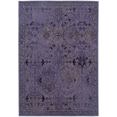Sphinx Revival Area Rug Purple Washed Persian 1  10  x 3  3  Rectangle Manufacturer: Sphinx RugsCollection: Revival RugsStyle:Revival: 8023M Purple Specs: 100% PolypropyleneOrigin: Made in United StatesThe Revival Area Rug collection from Sphinx by Oriental Weavers is a super trendy  fashion forward grouping of carpets. Utilizing one of the hottest trends  the over-dyed look is replicated using beautiful  vintage Persian styling and washed shades of crimson  plum  aqua and gray. Machine made from 100% Polypropylene  these rugs offer easy maintenance and affordability. Bring a touch of high fashion to your d�cor today!