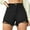 Black, variant on Tiqkatyck Jean Shorts Clearance, Women's Ripped Hem High Waisted Distressed Denim Shorts Jeans for Women Black L