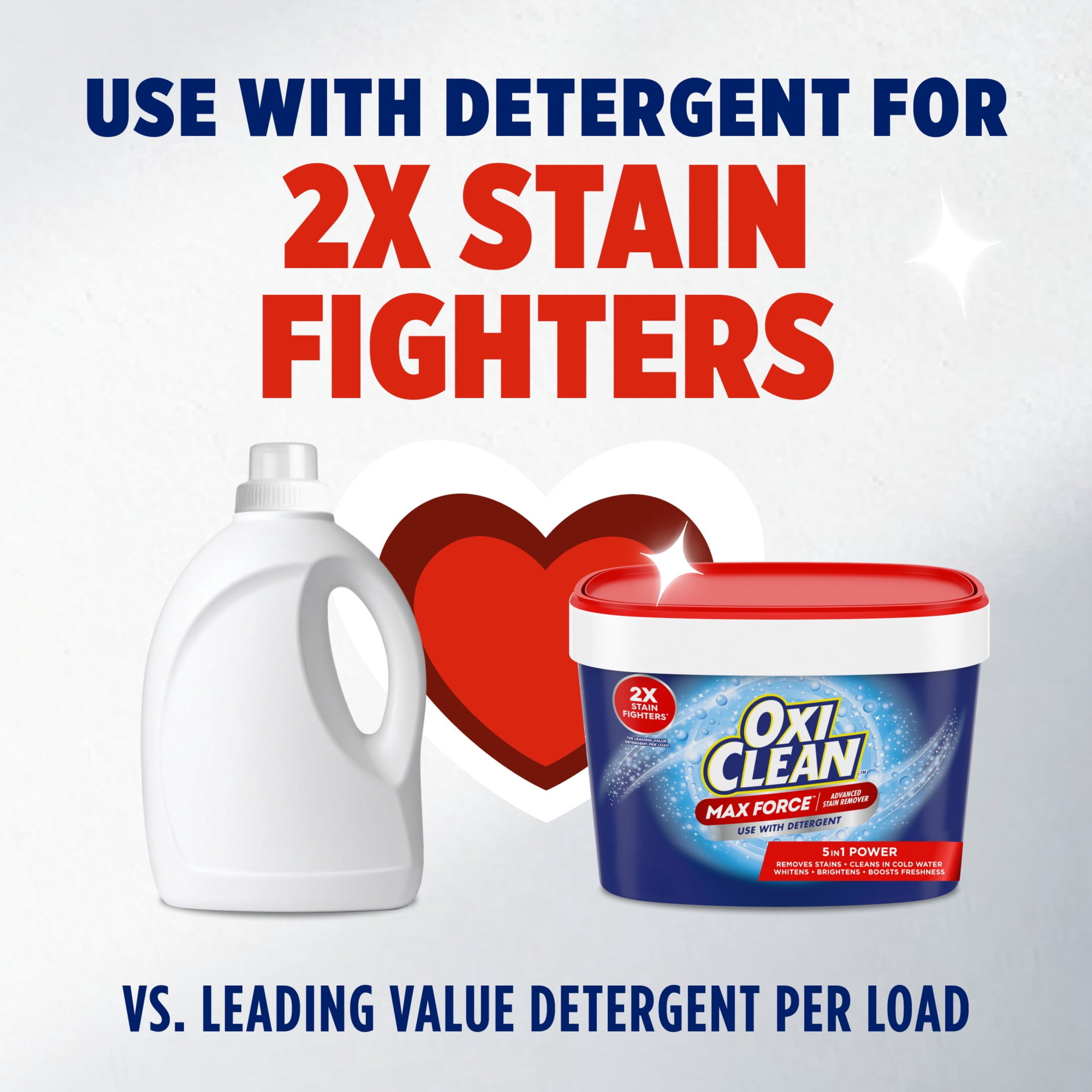 OxiClean Max Force Advanced Stain Remover Powder, Gentle Color-Safe In-Wash Stain Treater, 3 lbs